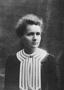 M0002559 Portrait of Marie Curie [1867 - 1934], Polish chemist Credit: Wellcome Library, London. Wellcome Images images@wellcome.ac.uk http://wellcomeimages.org Portrait of Marie Curie [1867 - 1934], Polish chemist, wife of Pierre Curie Half-tone Published:  -  Copyrighted work available under Creative Commons Attribution only licence CC BY 4.0 http://creativecommons.org/licenses/by/4.0/