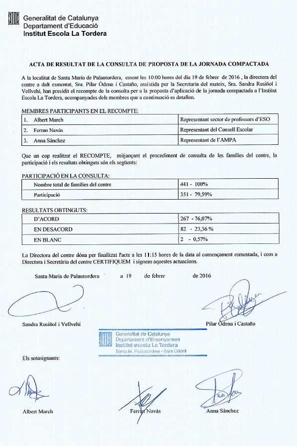 recompte jornada continuada