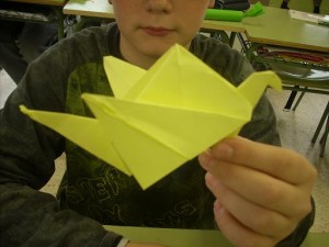 Atelier de pliage de papier