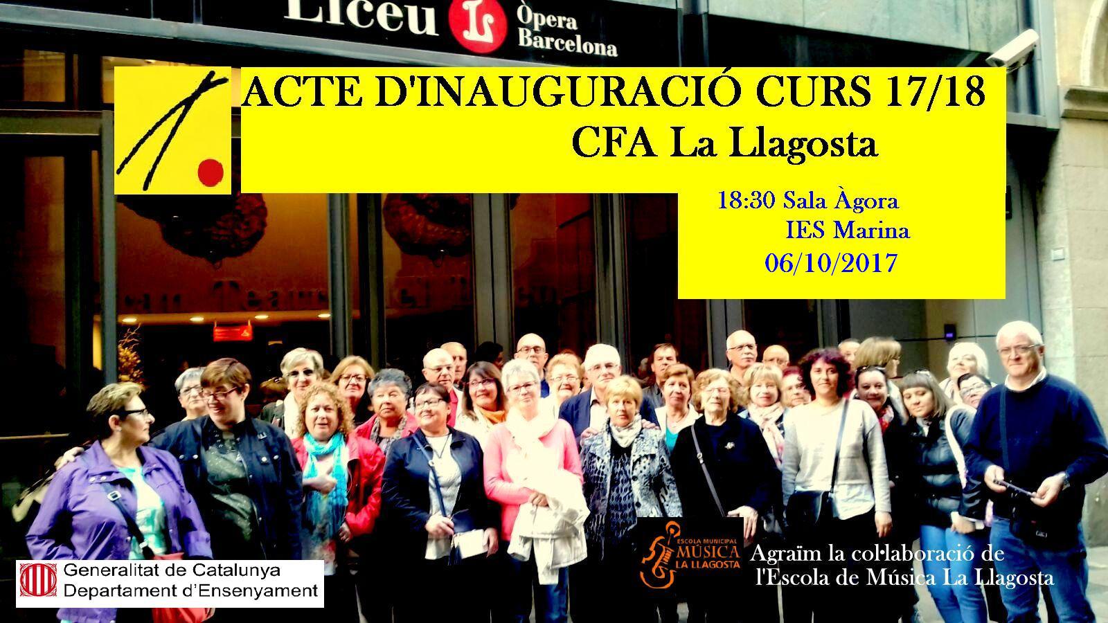 Cartell inauguració