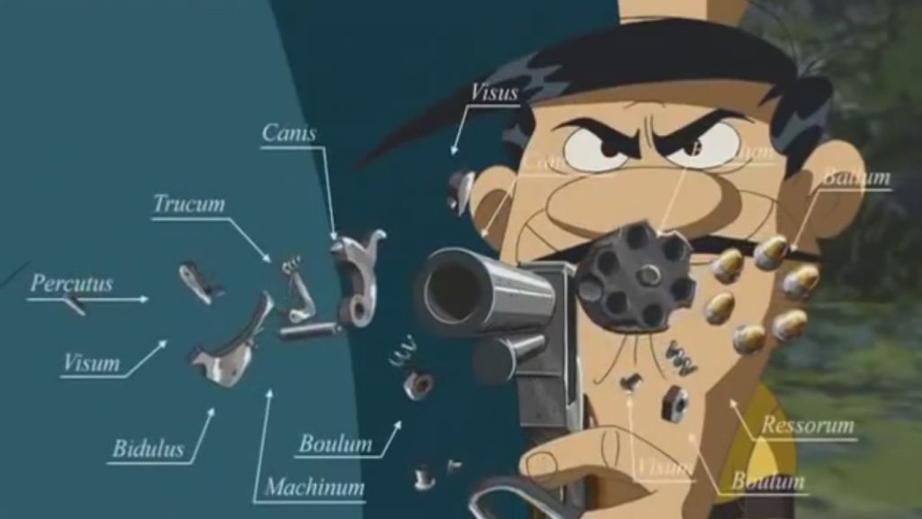Go west Lucky Luke parts revolver (llatí científic macarrònic)