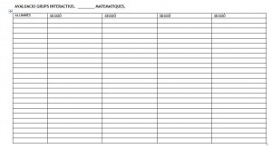 Avaluació grups interactius setmanal