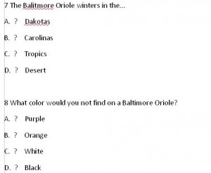 Baltimore Questions 7&8