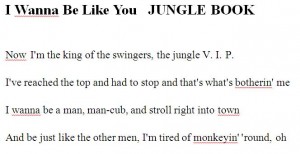 I Wanna Be Like You   JUNGLE BOOK part 1