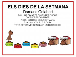 CANÇÓ: ELS DIES DE LA SETMANA