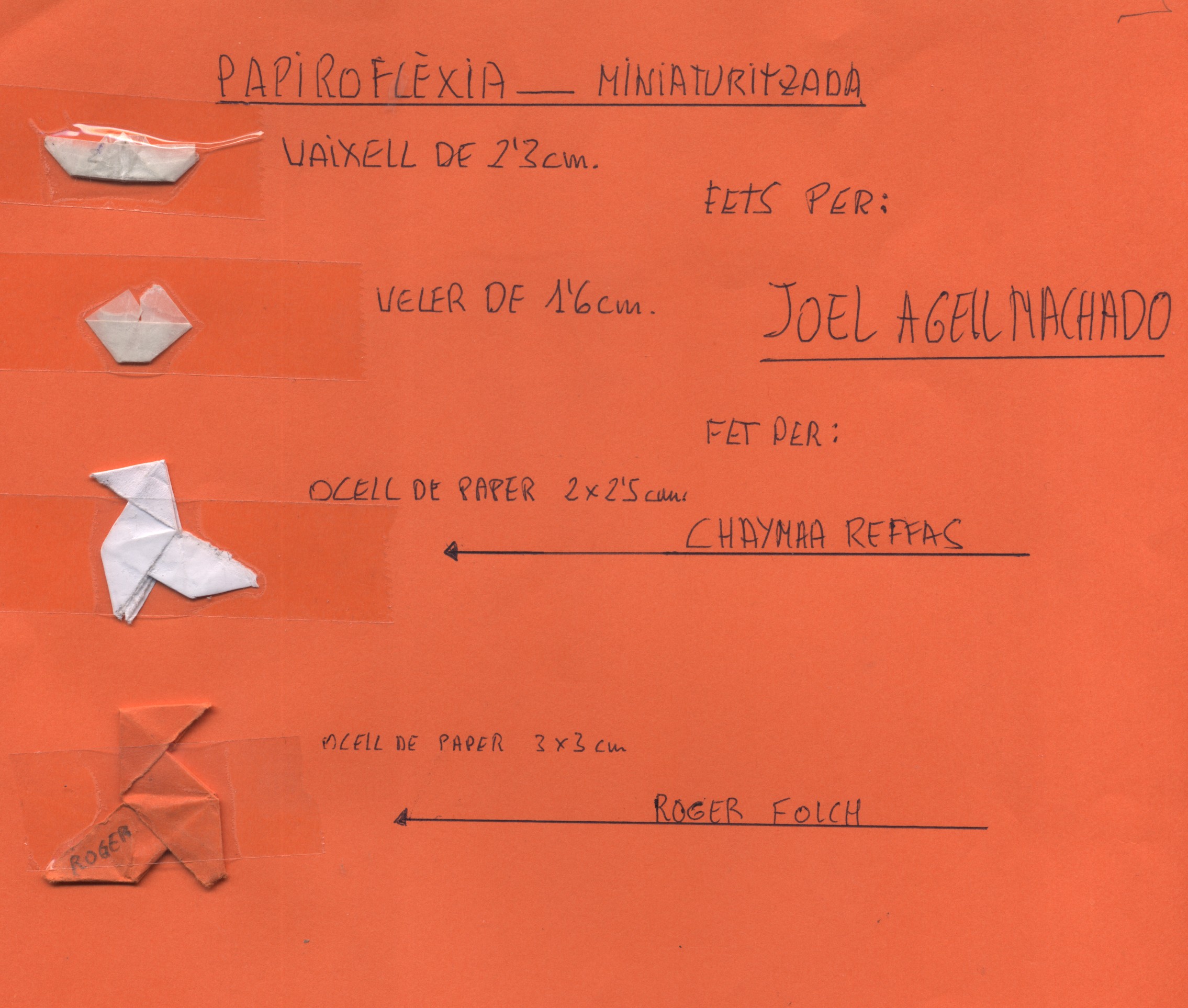 MINIATURES PAPER PLEGAT