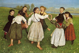 Hans Thoma. Rotllana infantil, 1872.