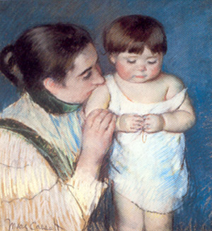 Mary Cassat. El petit Thomas i la seva mare, 1893. 