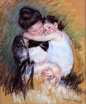 Mary Cassat. Mare i fill, 1900.
