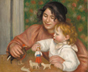 Auguste Renoir. Gabrielle i Jean amb les seves joguines, 1896. 