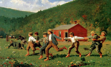 W. Homer. Nens jugant,1872.