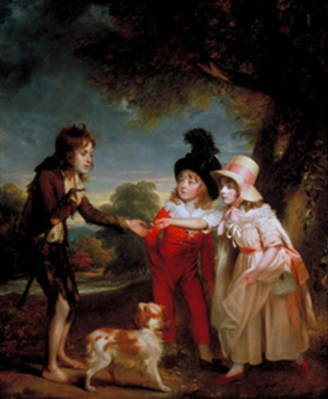 Sir William Beechey. Retrat dels fills de Sir Francis Ford donant almoina, 1793. 