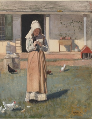 Winslow Homer. El pollet malalt,1874. 