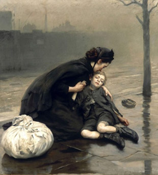 Thomas Benjamin Kennington. Sense llar, 1890.