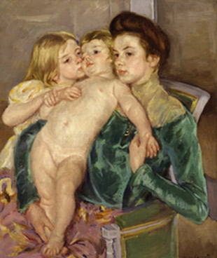Mary Cassatt. Carícies, 1902. 