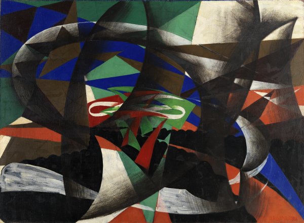 Giacomo Balla. Manifestació patriòtica, 1915.
