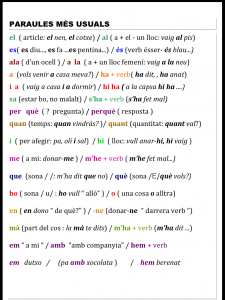 pararules més usuals