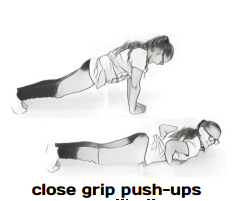close grip push ups