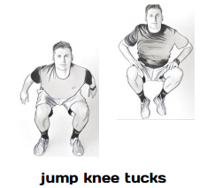 jump knee tucks