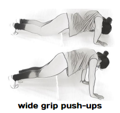 wide grip push-ups