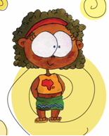 Nena africana, protagonista del projecte