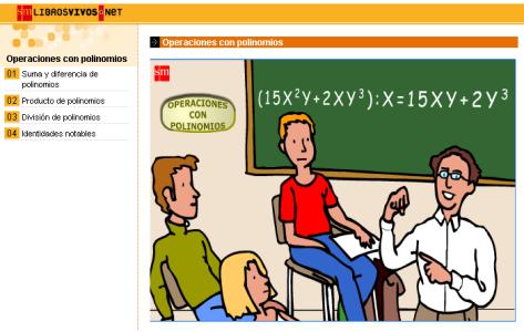 operaciones con polinomios