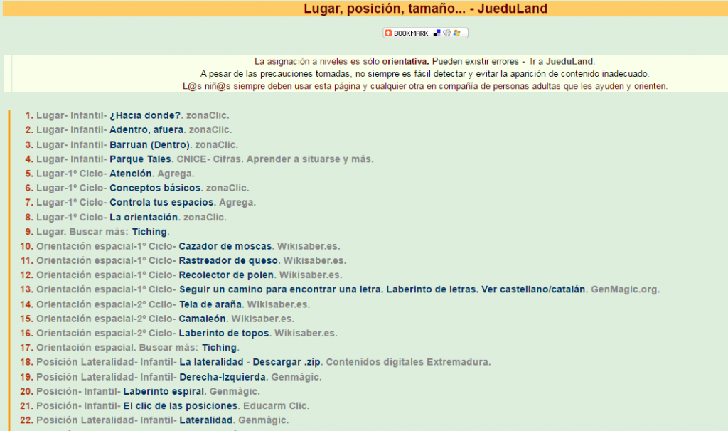 Lugar, Posición y tamaño