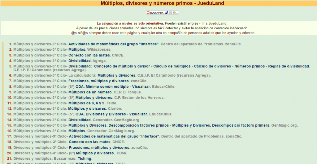 multiplos y divisores