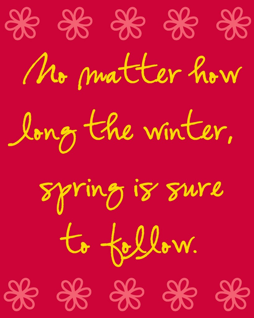 Spring Quote Red
