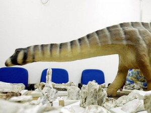 Un dinosaure herbívor en una imatge d'arxiu (Foto: Reuters)