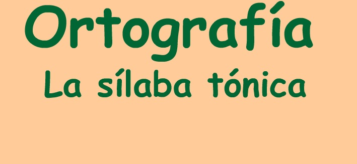 silaba tonica