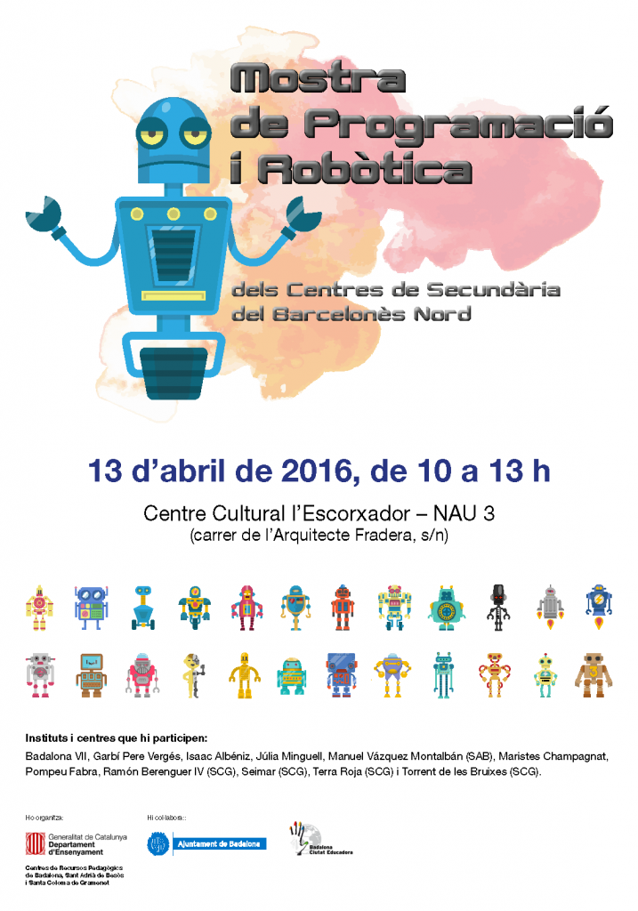 Poster Mosta de Programació i Robòtica CSBN 13-04-2016