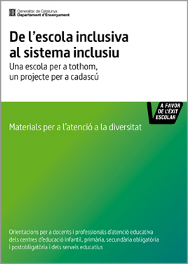 portada. De l'escola inclusiva al sistema inclusiu