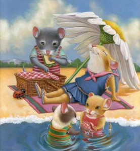 Mireu tota la família d' en Marcel·lí!!! Apa a la platja!