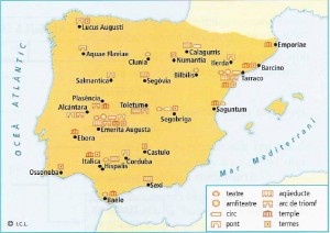 Principals restes romanes a Hispània