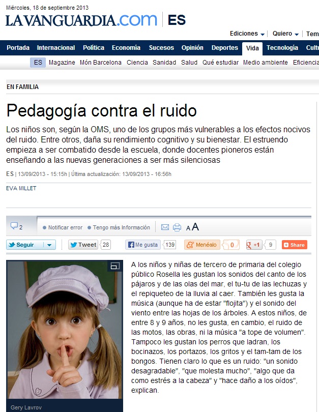 Pedagogia contra el ruido