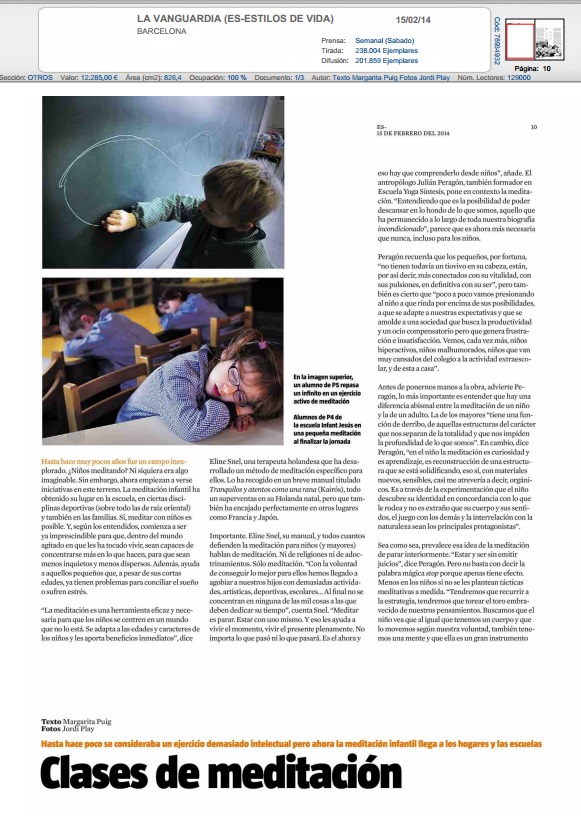 MEDITACION EN LAS ESCUELAS