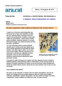 Esport, educació en valors1