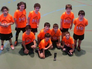 Equip d'handbol de l'escola Enric Casassas