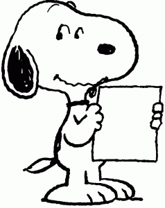 Snoopy-prepara-un-discurso