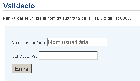 validació