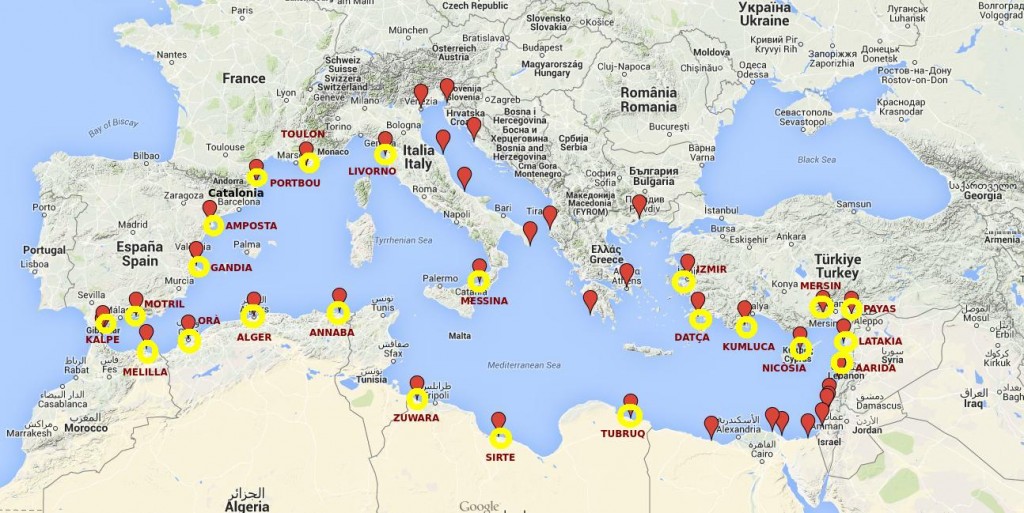 Mapa Odissea amb noms