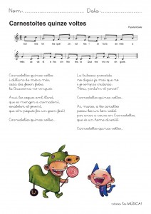 partitura carnestoltes quinze voltes