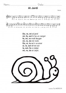 partitura do re mi al jardi