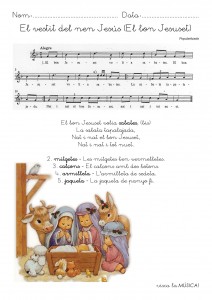 partitura el bon jesuset nadala