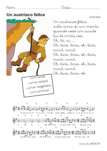 1r fitxa partitura un austriaco felice