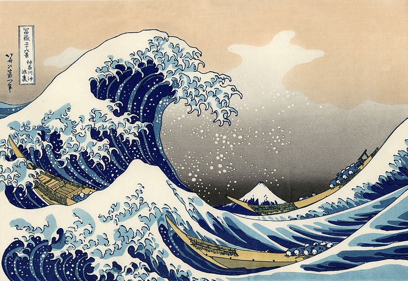 La gran ona de Kanagawa,1832 de Katsushika Hokusai