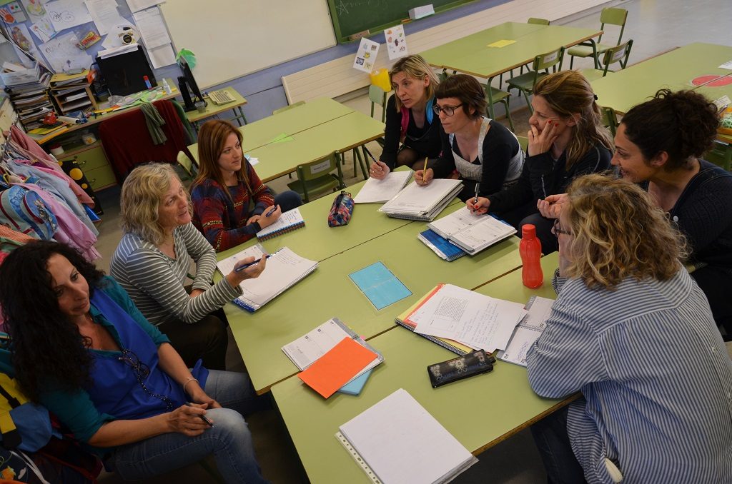 Equip d'educació infantil de l'escola de Jungfrau de Badalona.