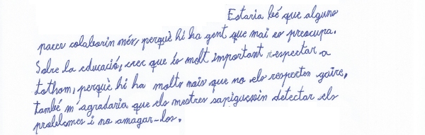 com ens cuidem a l'escola Lucas
