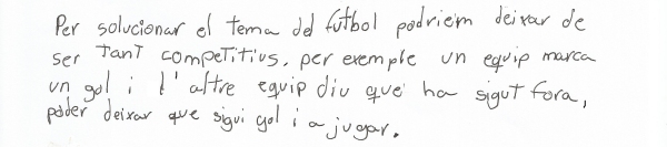 com ens cuidem a l'escola Xavi